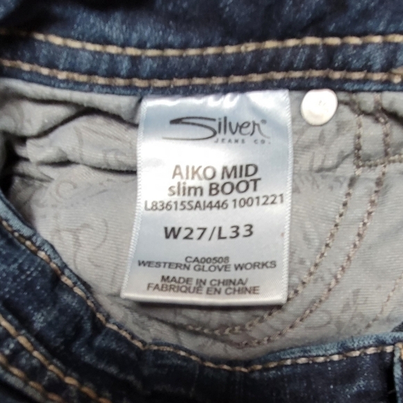 Silver Jeans Fluid Aiko Mid Slim Boot Cut - Picture 7 of 11
